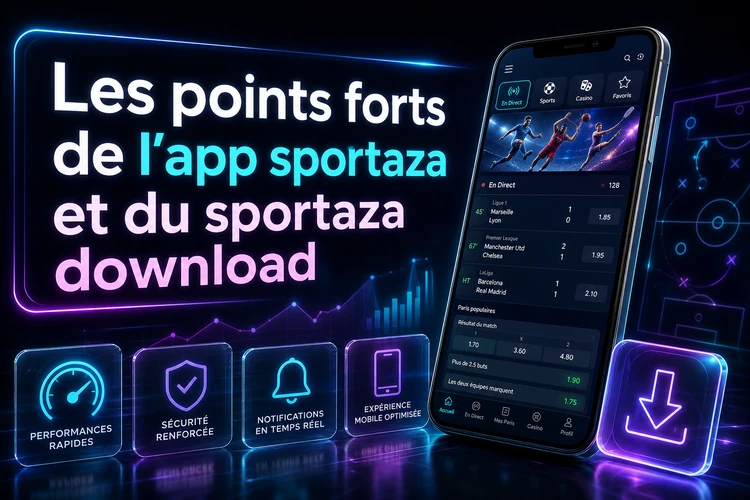 Les points forts de l'app sportaza et du sportaza download