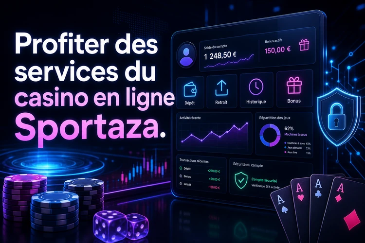 Profiter des services du casino en ligne Sportaza